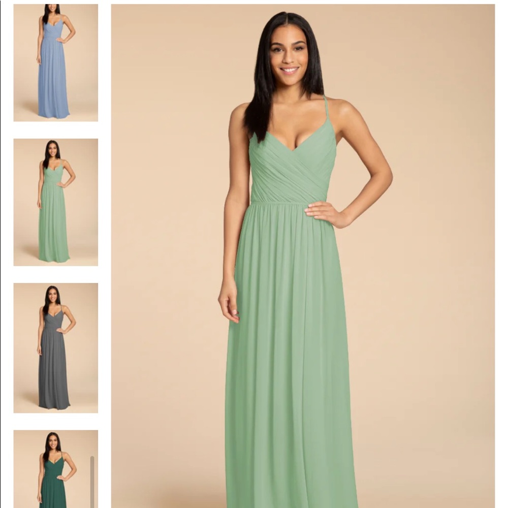 Hayley Paige Occasions Bridesmaid Dress - 5951 size 4 Color SAGE